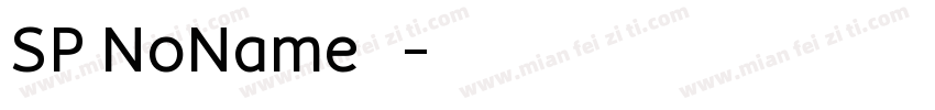 SP NoName下载字体转换
